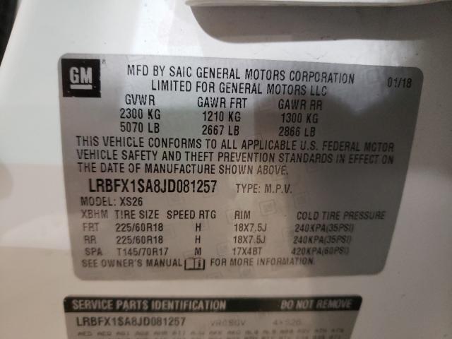 2018 BUICK ENVISION E LRBFX1SA8JD081257