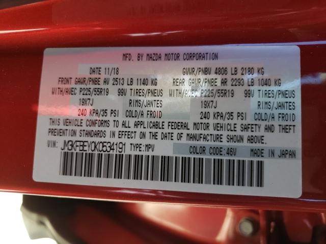 2019 MAZDA CX-5 SIGNA JM3KFBEY0K0534191