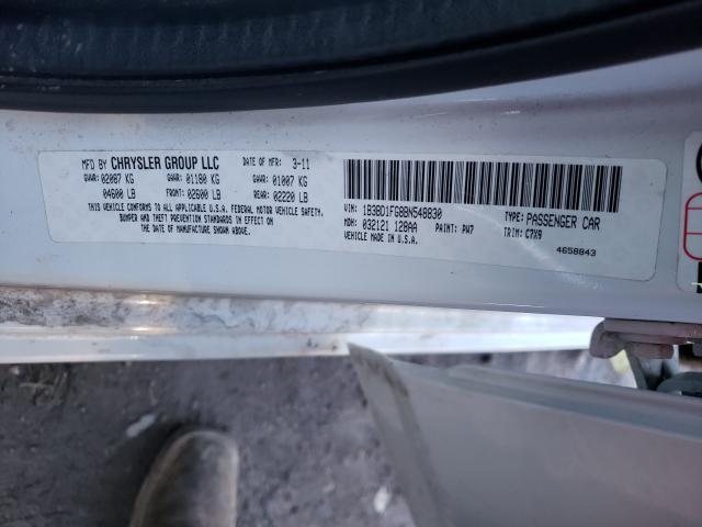 2011 DODGE AVENGER MA 1B3BD1FG8BN548830
