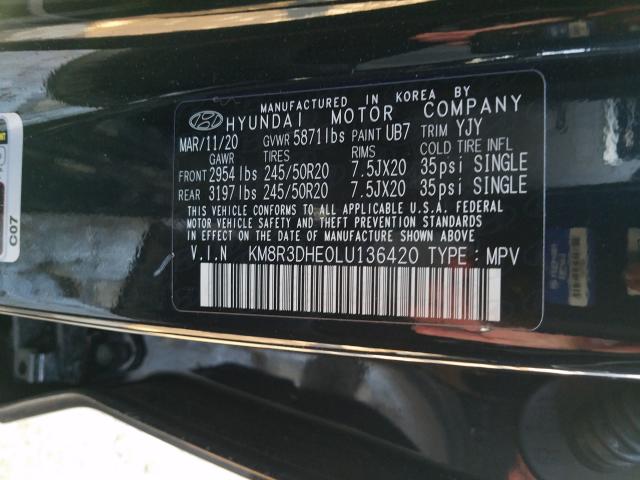 2020 HYUNDAI PALISADE S KM8R3DHE0LU136420