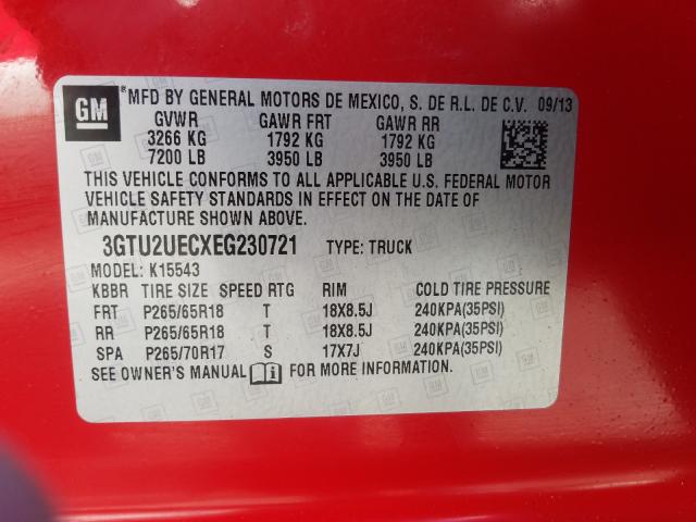 2014 GMC SIERRA K15 - 3GTU2UECXEG230721