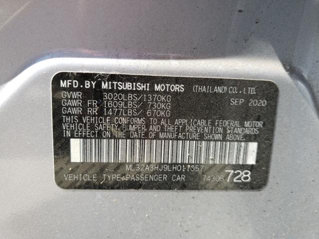 2020 MITSUBISHI MIRAGE ES ML32A3HJ9LH011057