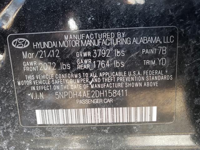 2013 HYUNDAI ELANTRA GL 5NPDH4AE2DH158411