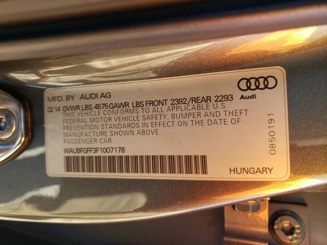 2015 AUDI S3 PREMIUM WAUBFGFF3F1007178