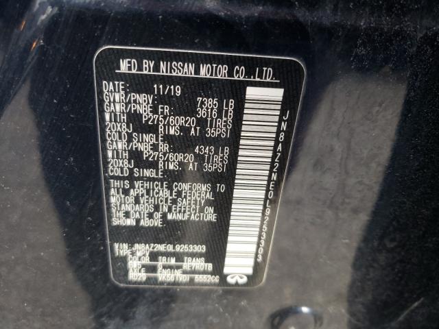 2020 INFINITI QX80 LUXE JN8AZ2NE0L9253303