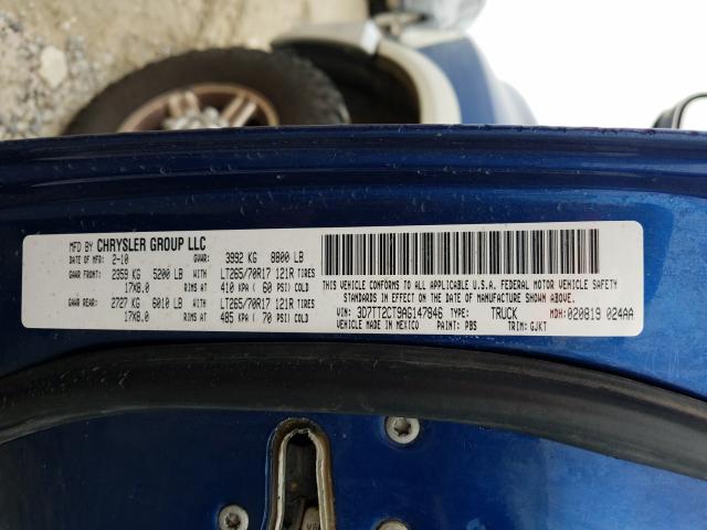 2010 DODGE RAM 2500 3D7TT2CT9AG147846