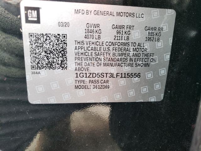 2020 CHEVROLET MALIBU LT - 1G1ZD5ST3LF115556