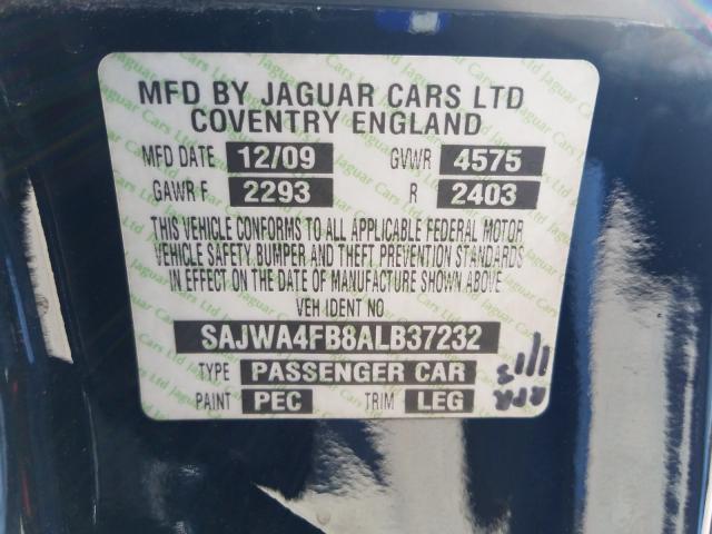 2010 JAGUAR XK PORTFOL SAJWA4FB8ALB37232