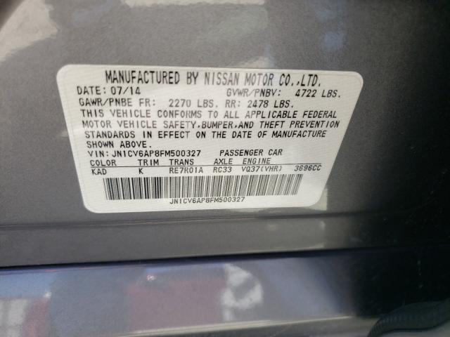 2015 INFINITI Q40 JN1CV6AP8FM500327
