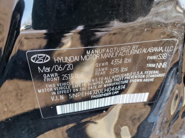 2020 HYUNDAI SONATA LIM 5NPEH4J20LH046814