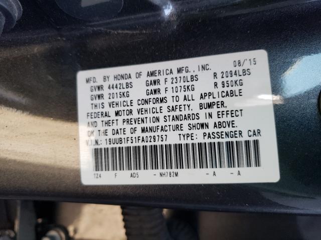 2015 ACURA TLX TECH 19UUB1F51FA029757