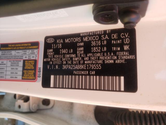 2019 KIA RIO S 3KPA25AB8KE179555