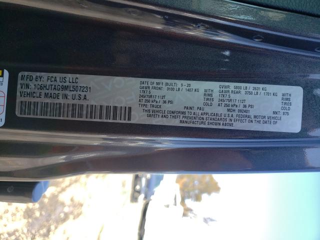 2021 JEEP GLADIATOR 1C6HJTAG9ML507231
