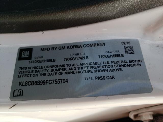 2015 CHEVROLET SPARK LS - KL8CB6S99FC755704
