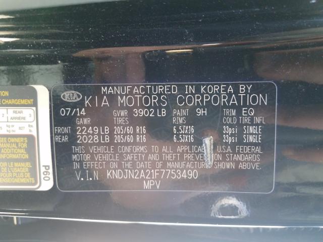 2015 KIA SOUL KNDJN2A21F7753490