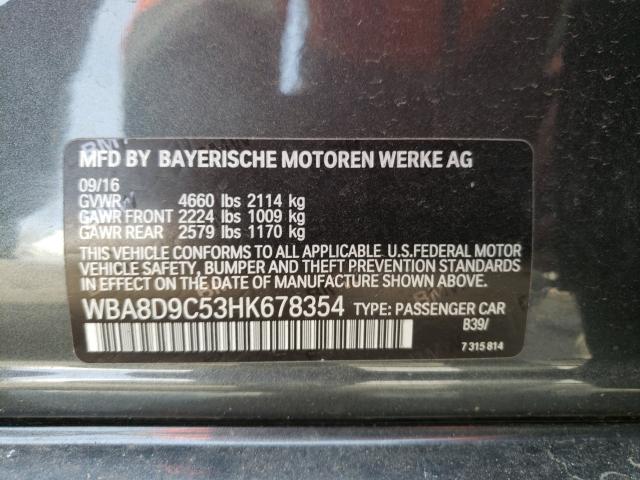 2017 BMW 330 XI WBA8D9C53HK678354
