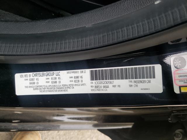 2012 DODGE AVENGER SX 1C3CDZEG2CN293617