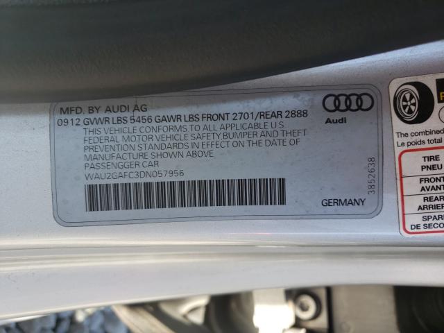 2013 AUDI A7 PRESTIG WAU2GAFC3DN057956