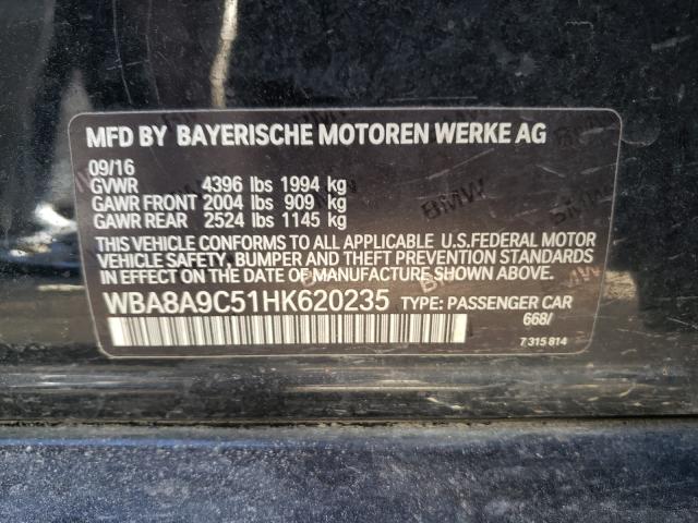 2017 BMW 320 I WBA8A9C51HK620235
