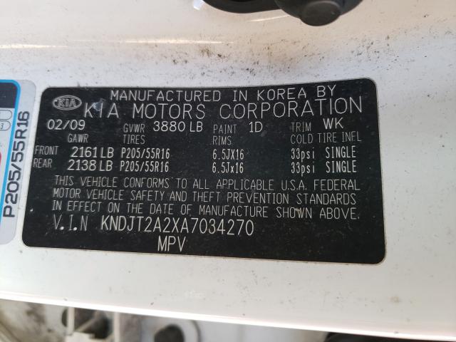 2010 KIA SOUL + - KNDJT2A2XA7034270