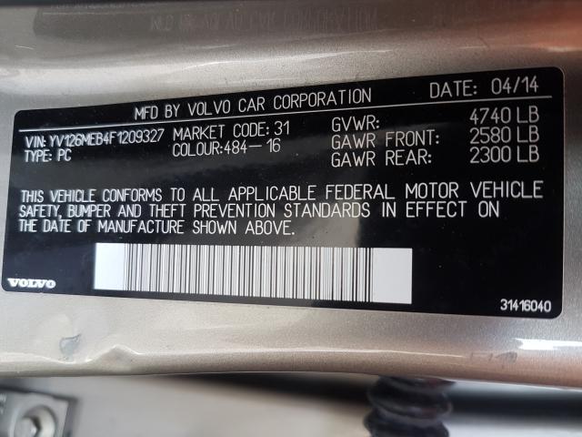 2015 VOLVO V60 PREMIE YV126MEB4F1209327