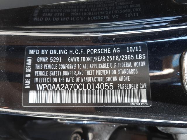 2012 PORSCHE PANAMERA 2 WP0AA2A70CL014055
