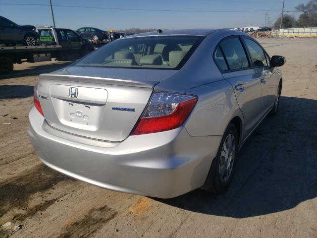 2012 HONDA CIVIC HYBR JHMFB4F27CS007913