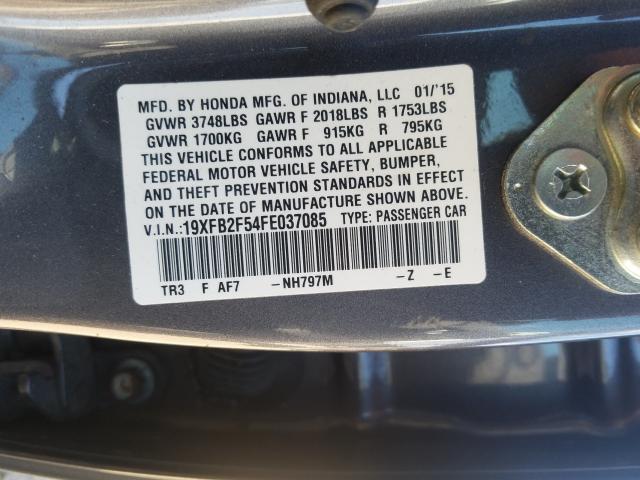 2015 HONDA CIVIC LX 19XFB2F54FE037085