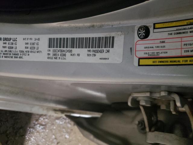 2010 DODGE AVENGER SX 1B3CC4FB6AN124509