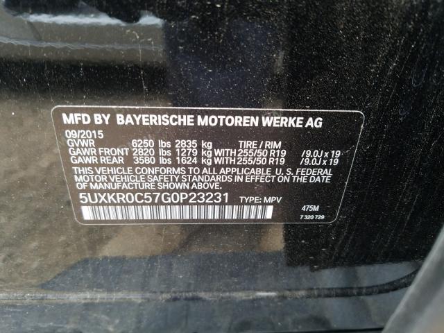 2016 BMW X5 XDRIVE3 - 5UXKR0C57G0P23231