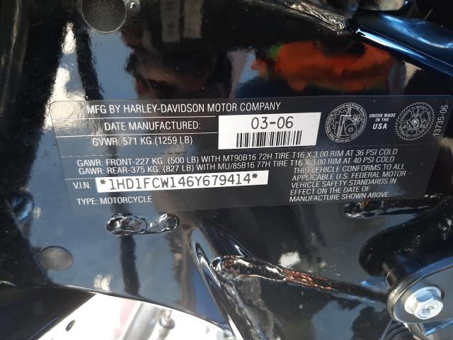 2006 HARLEY-DAVIDSON FLHTCUI 1HD1FCW146Y679414