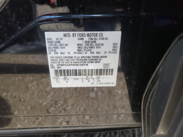 2019 FORD EDGE ST 2FMPK4AP9KBC00318