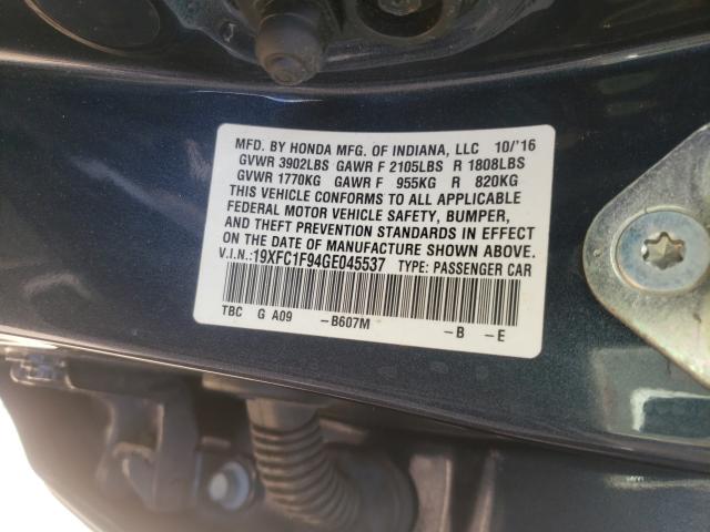 2016 HONDA CIVIC TOUR 19XFC1F94GE045537