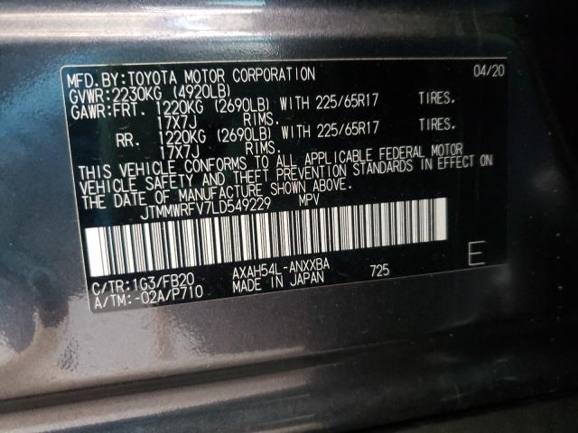 2020 TOYOTA RAV4 LE - JTMMWRFV7LD549229