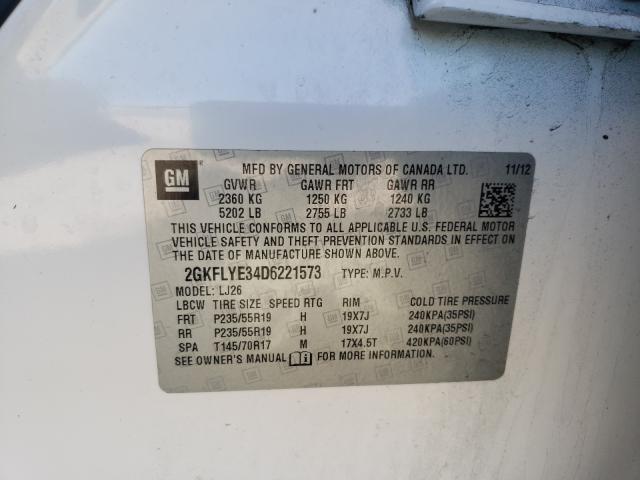 2013 GMC TERRAIN DE 2GKFLYE34D6221573