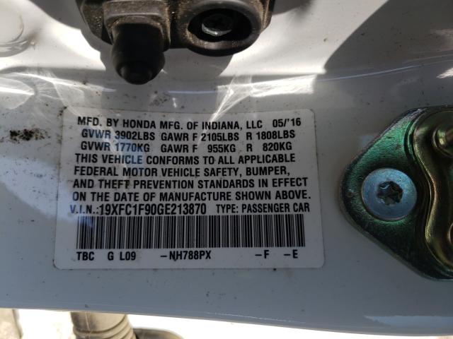 2016 HONDA CIVIC TOUR 19XFC1F90GE213870
