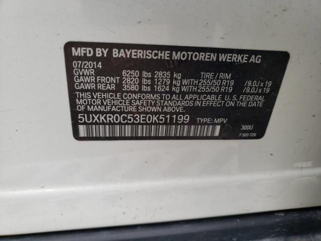 2014 BMW X5 XDRIVE3 5UXKR0C53E0K51199
