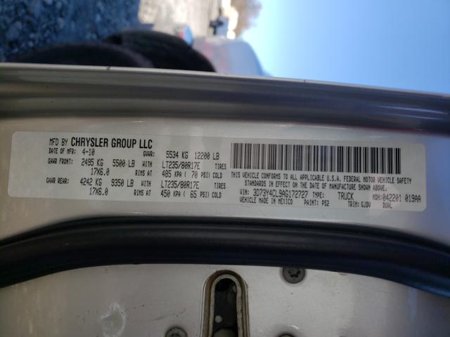 2010 DODGE RAM 3500 3D73Y4CL9AG172727