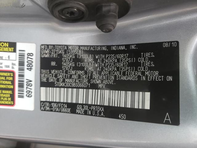 2011 TOYOTA SIENNA LE - 5TDKK3DC9BS066071