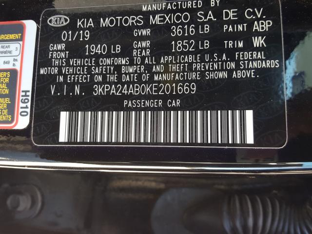 2019 KIA RIO S 3KPA24AB0KE201669