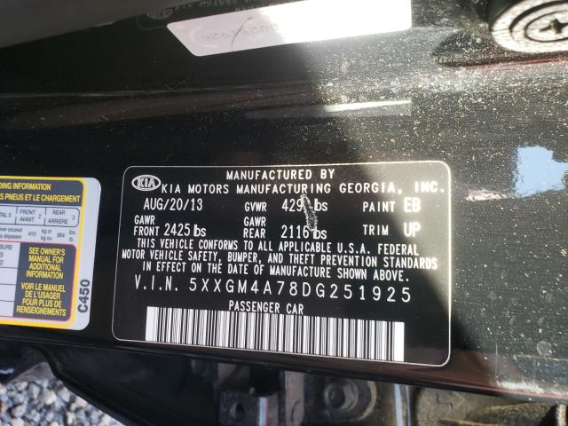 2013 KIA OPTIMA LX 5XXGM4A78DG251925