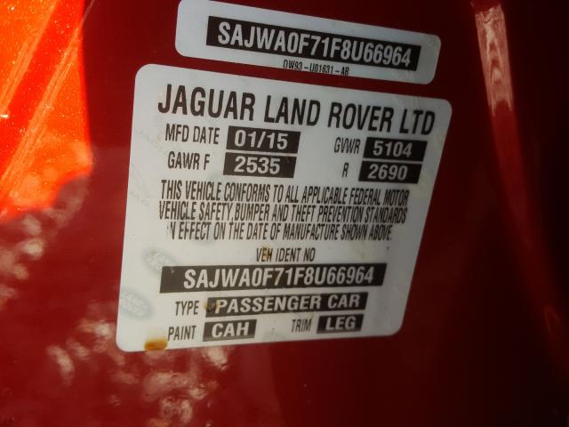 2015 JAGUAR XF 3.0 SPO SAJWA0F71F8U66964