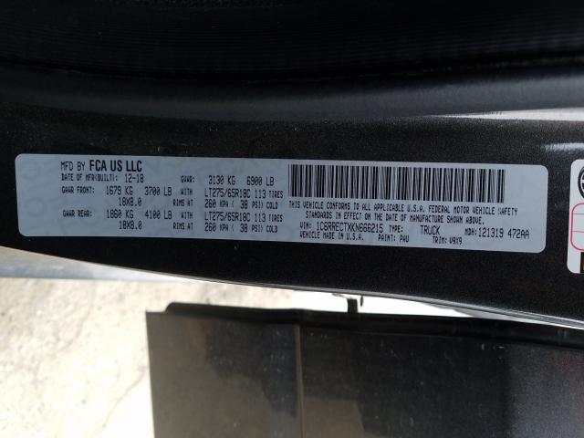 2019 RAM 1500 TRADE - 1C6RRECTXKN666215