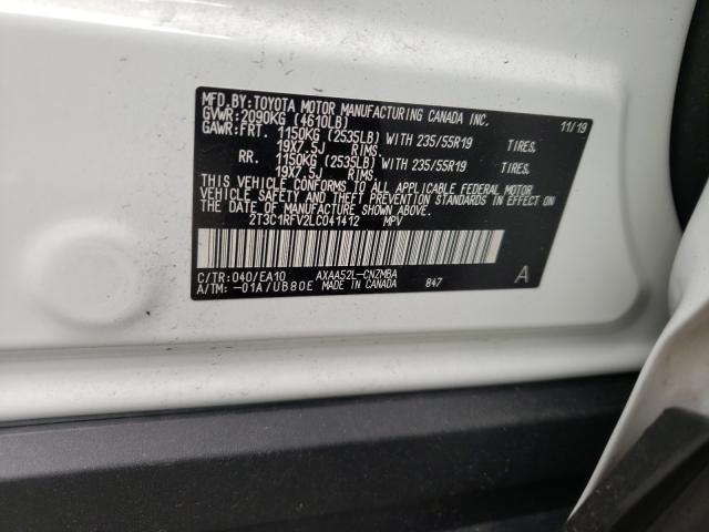 2020 TOYOTA RAV4 XLE P 2T3C1RFV2LC041412