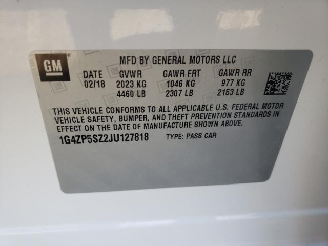 2018 BUICK LACROSSE E 1G4ZP5SZ2JU127818