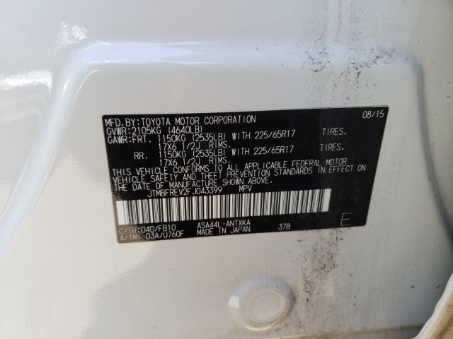 2015 TOYOTA RAV4 LE JTMBFREV2FJ043399