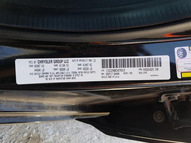 2012 DODGE AVENGER 1C3CDZAB8CN270319