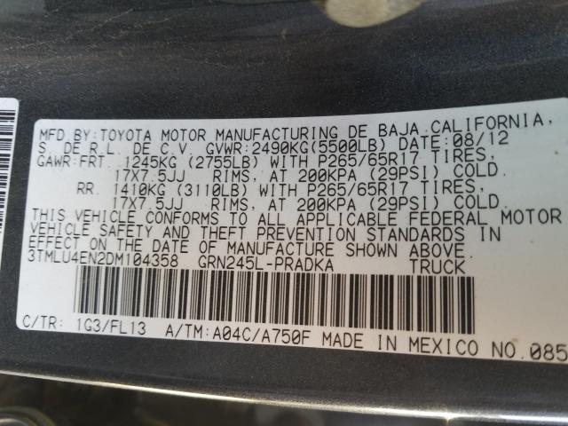 2013 TOYOTA TACOMA DOU 3TMLU4EN2DM104358
