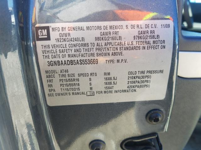 2010 CHEVROLET HHR 3GNBAADB5AS553669