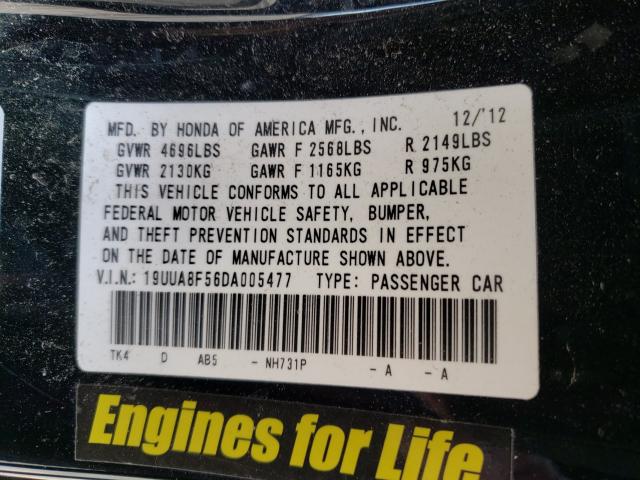2013 ACURA TL TECH 19UUA8F56DA005477